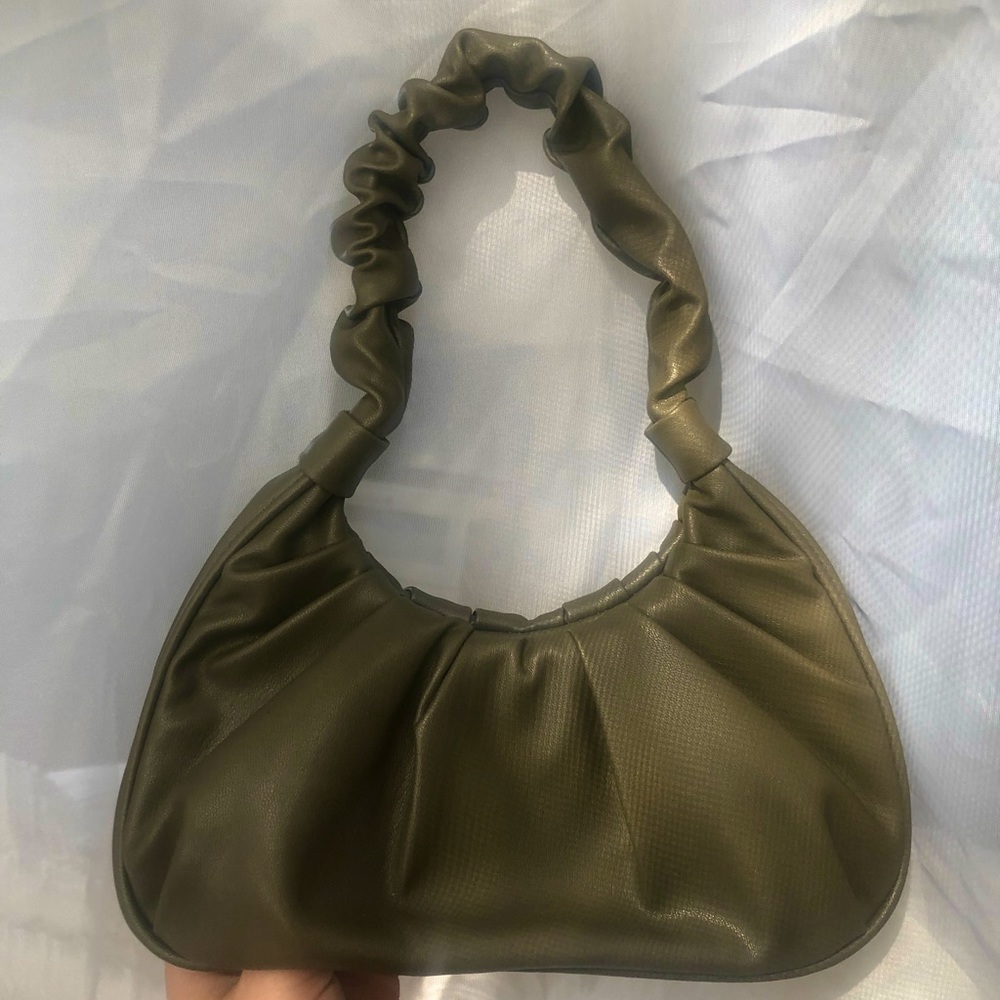 Olive green handbag